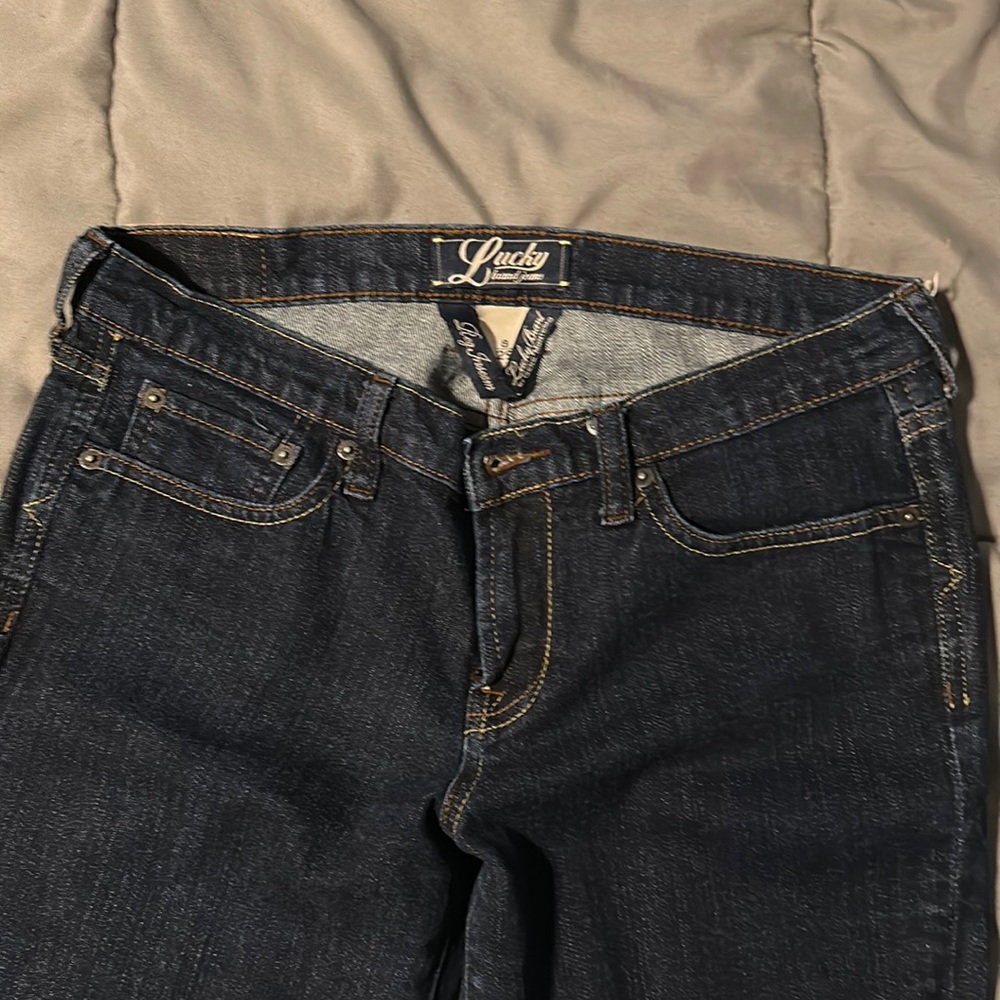 Lucky Brand ruff ankle dark denim